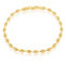 Links of Italy Sterling Silver 4mm Puffed Marina Anklet - Gold Plated - Image 1 of 2