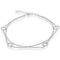 Bella Silver Sterling Silver Double Strand Open Rings Anklet - Image 1 of 2