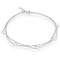 Bella Silver Sterling Silver Double Strand Open Hearts Anklet - Image 1 of 2
