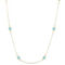 Luminosa Gold 14K Gold and Turquoise Station Necklace - Image 1 of 5