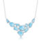 Caribbean Treasures Sterling Silver Large Hexagon Multi-Shaped Larimar Necklace - Image 1 of 2