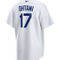 Nike Men's Shohei Ohtani White Los Angeles Dodgers Home Replica Player Jersey - Image 4 of 4