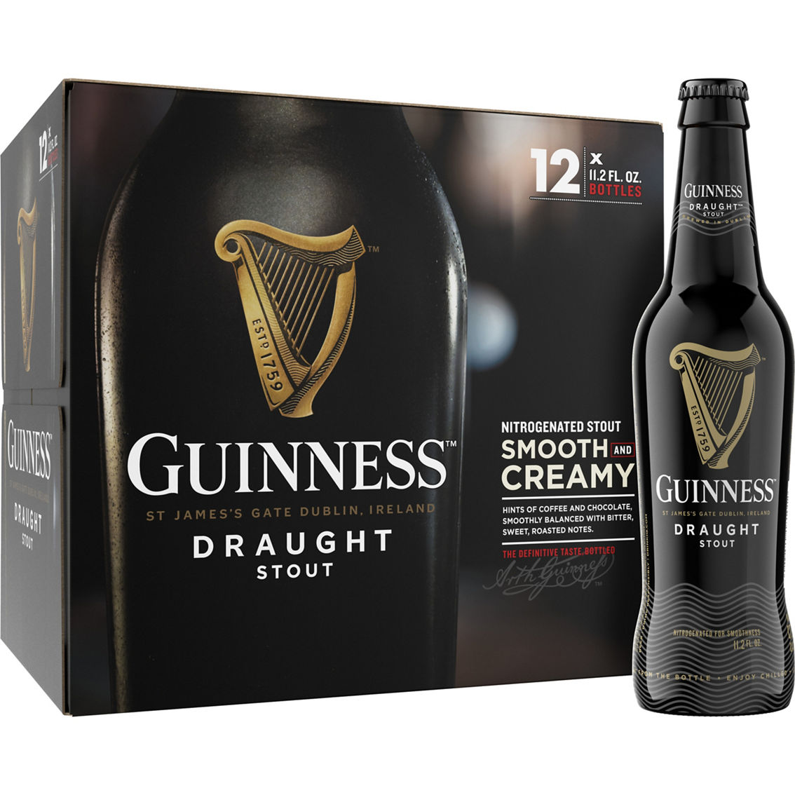 Guinness Draught 11.2 oz. Bottle 12 pk. - Image 2 of 3