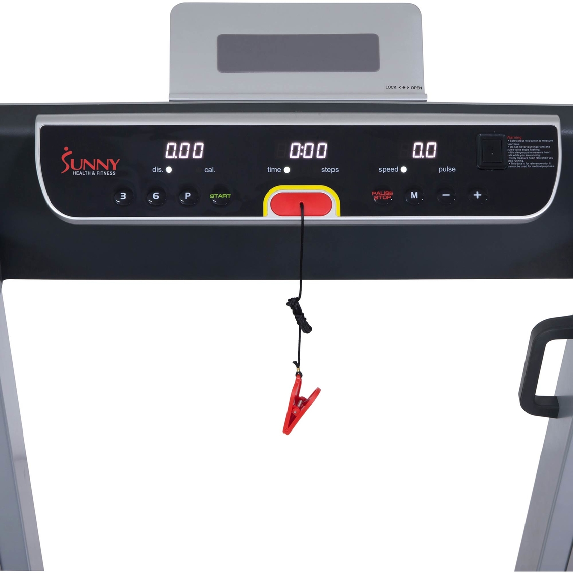 Sunny Health & Fitness Strider Treadmill with 20 in. Wide LoPro Deck - Image 2 of 4