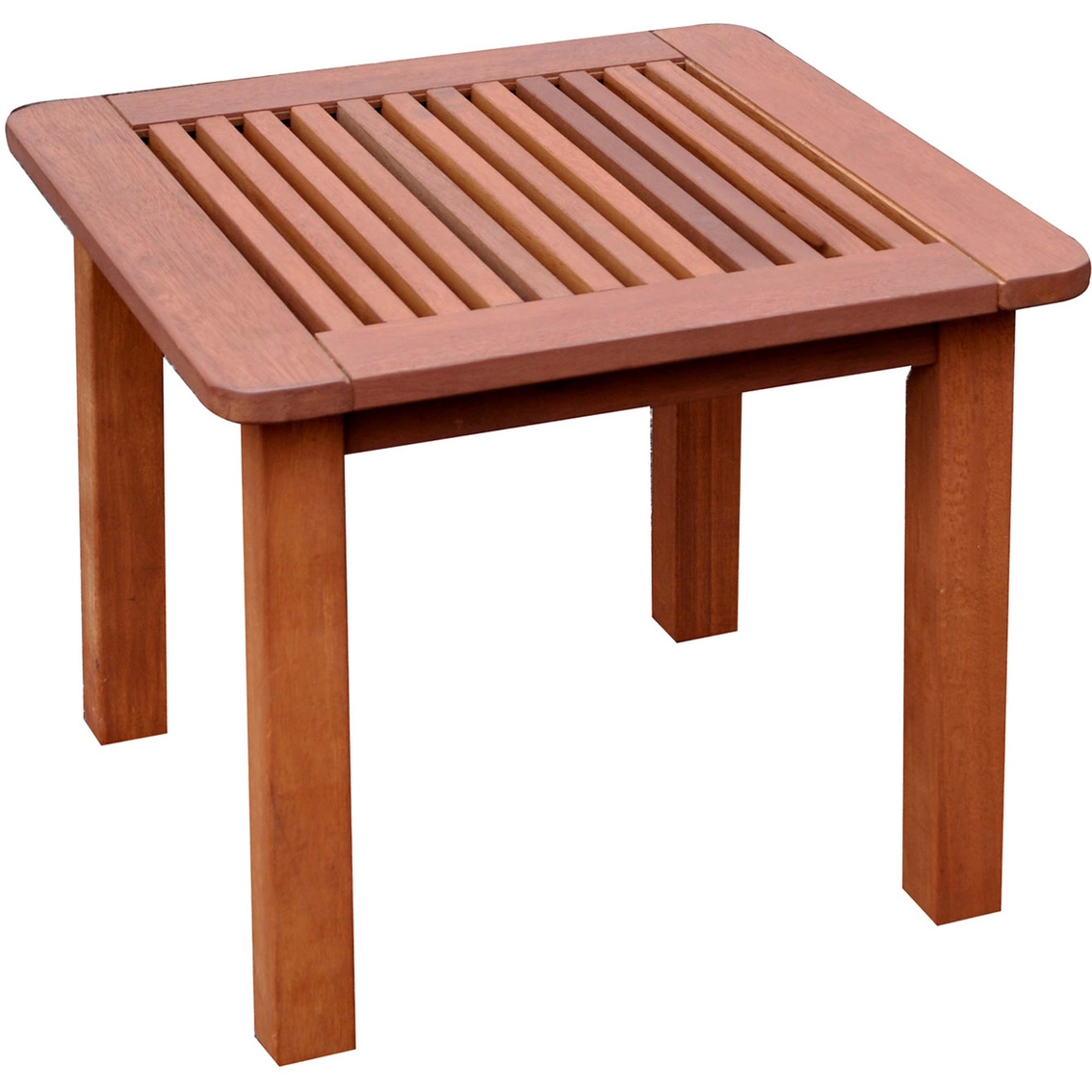 CorLiving Miramar Hardwood Outdoor Side Table - Image 2 of 4