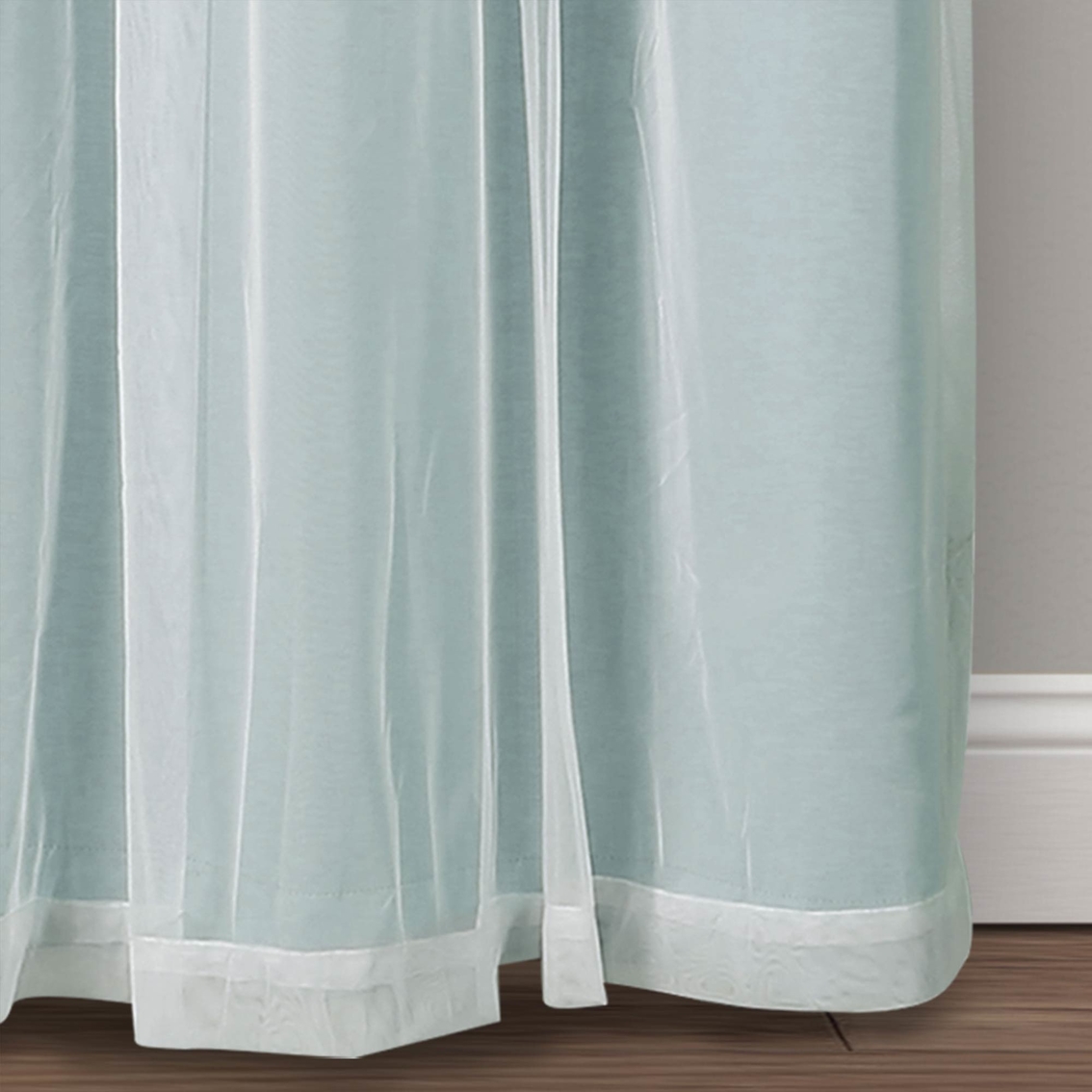 Lush Decor Grommet Sheer Panels with Insulated Blackout Lining 2 pk. Curtains Set - Image 4 of 4