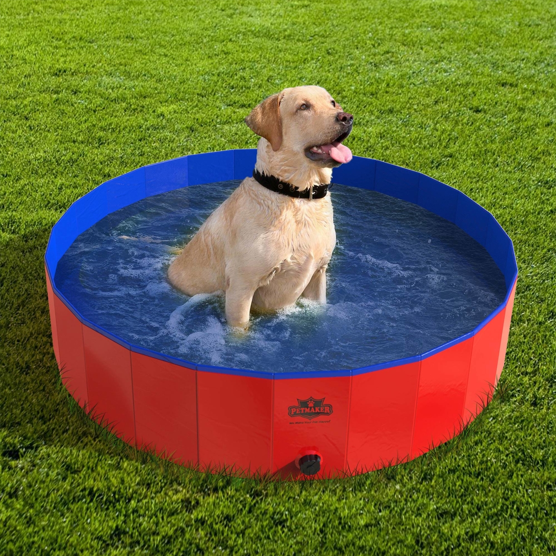 Petmaker Collapsible Pet Dog Pool and Bathing Tub - Image 2 of 8