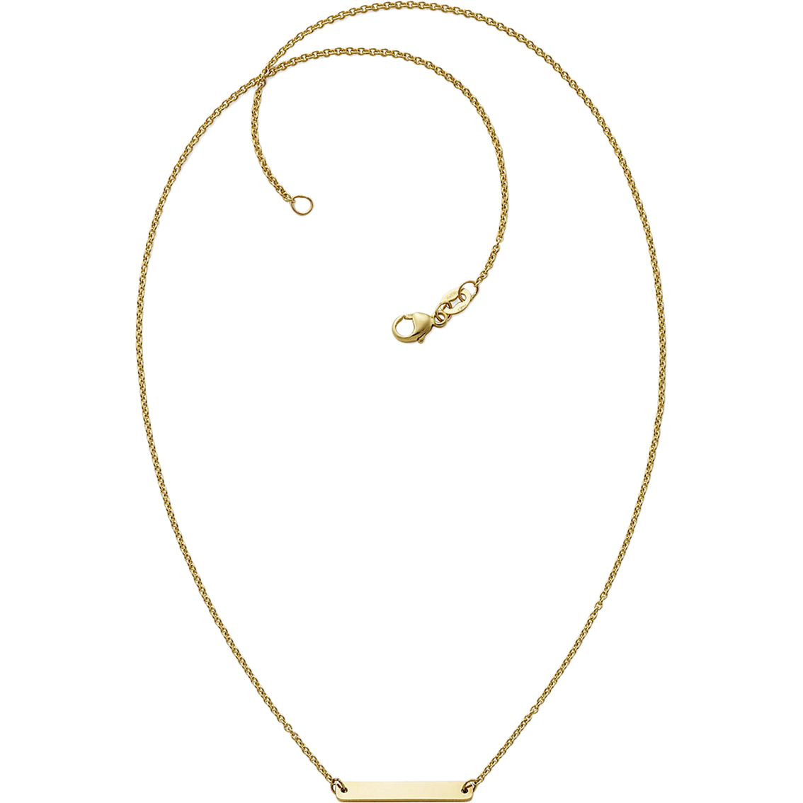 James Avery 14K Gold Petite Engravable Horizon Necklace - Image 2 of 2