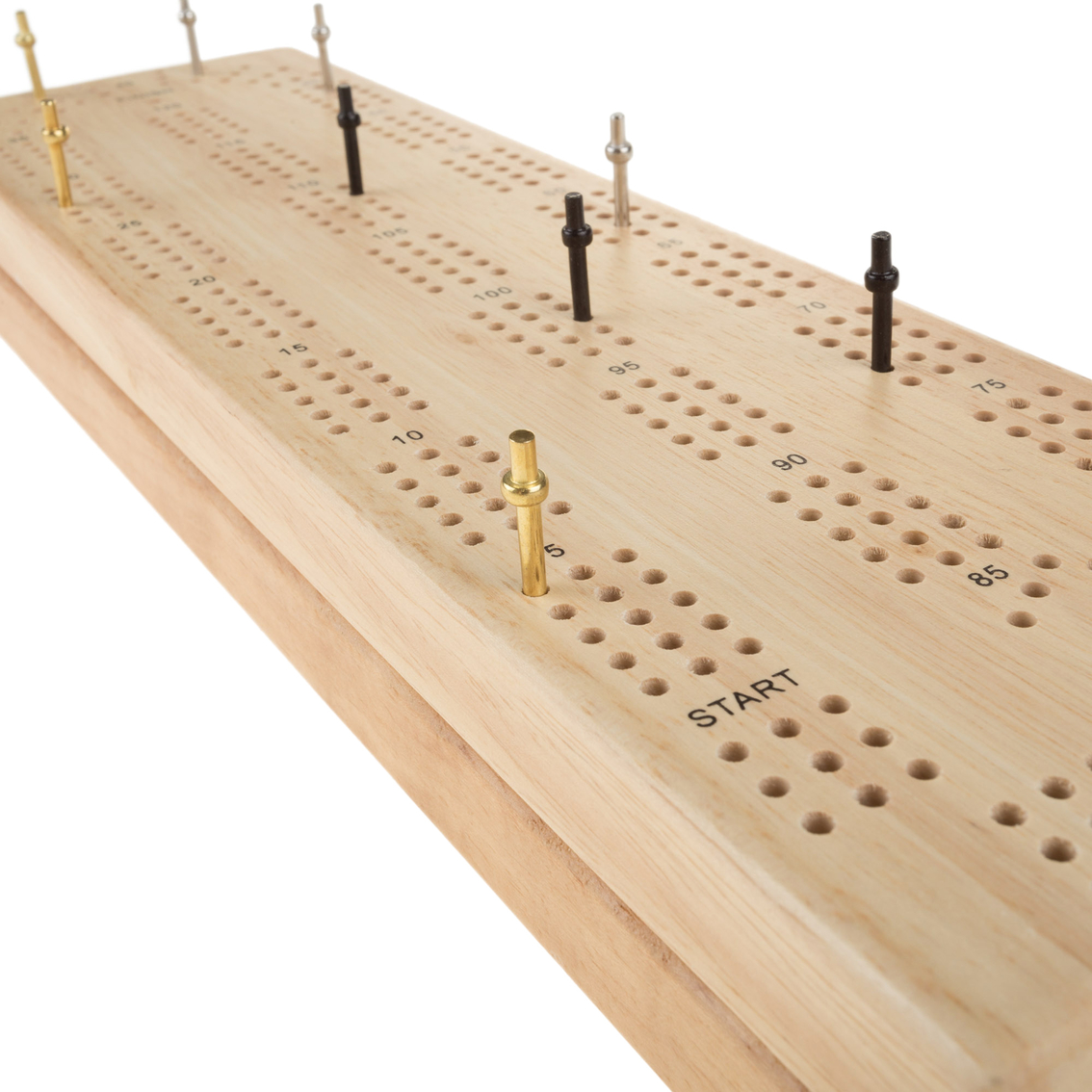 Hey! Play! Wooden Cribbage Board Game Set - Image 3 of 6