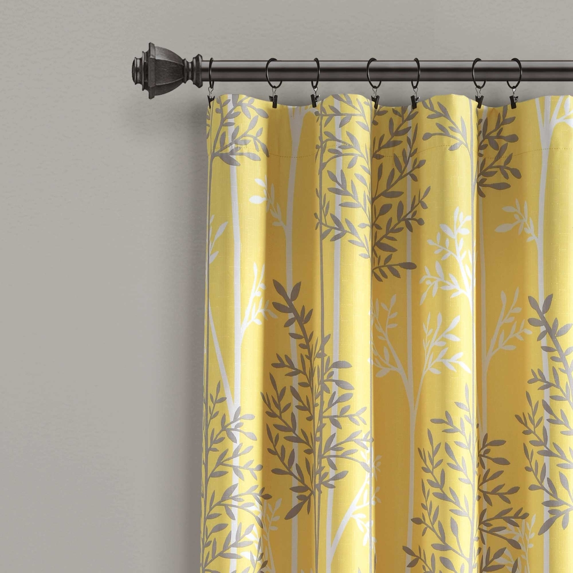 Lush Decor Linear Tree Insulated Rod Pocket Blackout Window Curtain Panel Set - Image 2 of 6