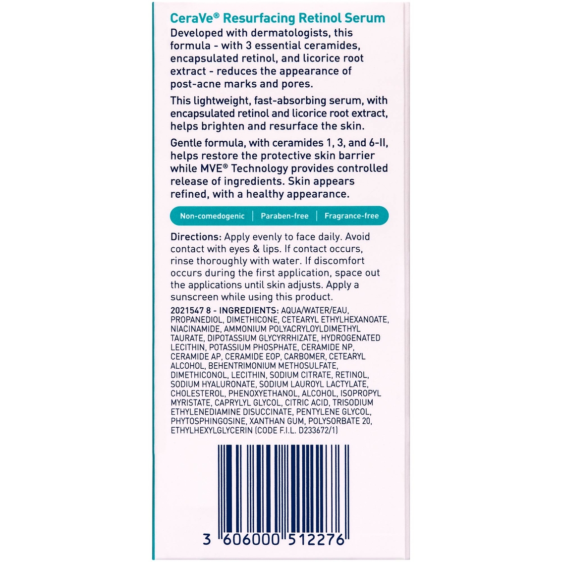 CeraVe Resurfacing Retinol Serum 1 oz. - Image 3 of 7