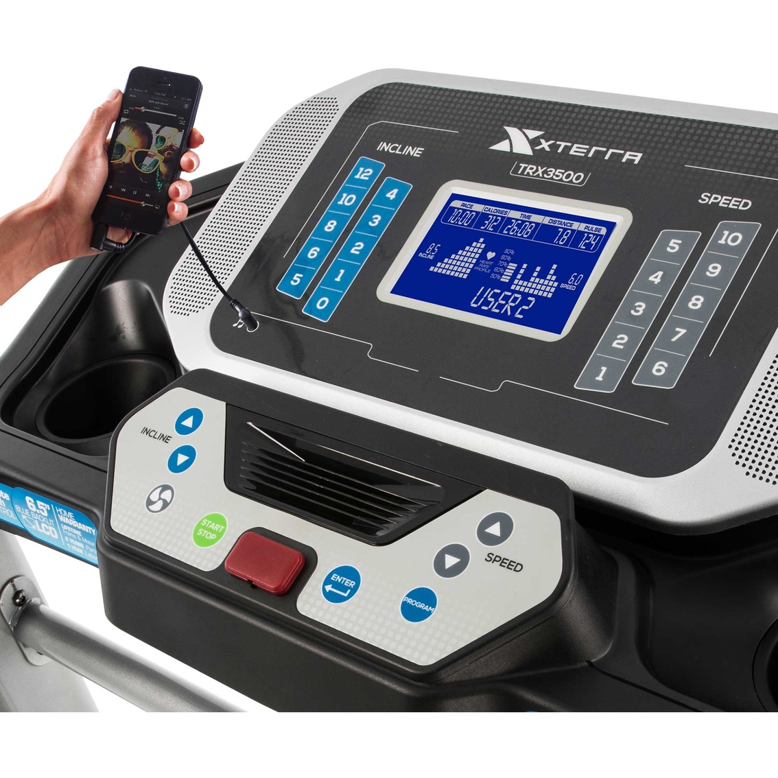 XTERRA Fitness TRX3500 Folding Treadmill - Image 10 of 10