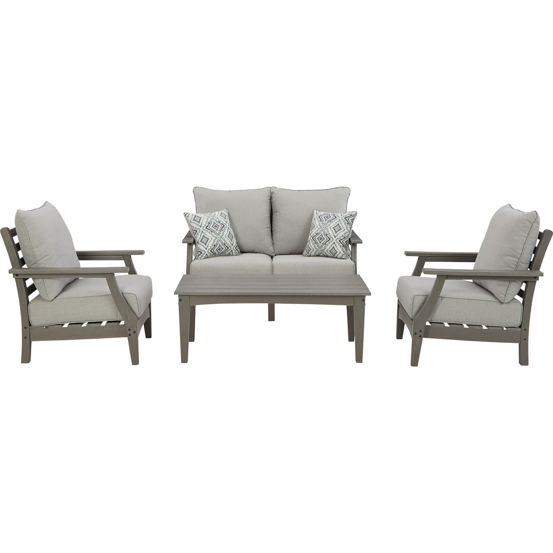 Signature Design by Ashley Visola 4 pc. Outdoor Seating Set with Loveseat - Image 2 of 8