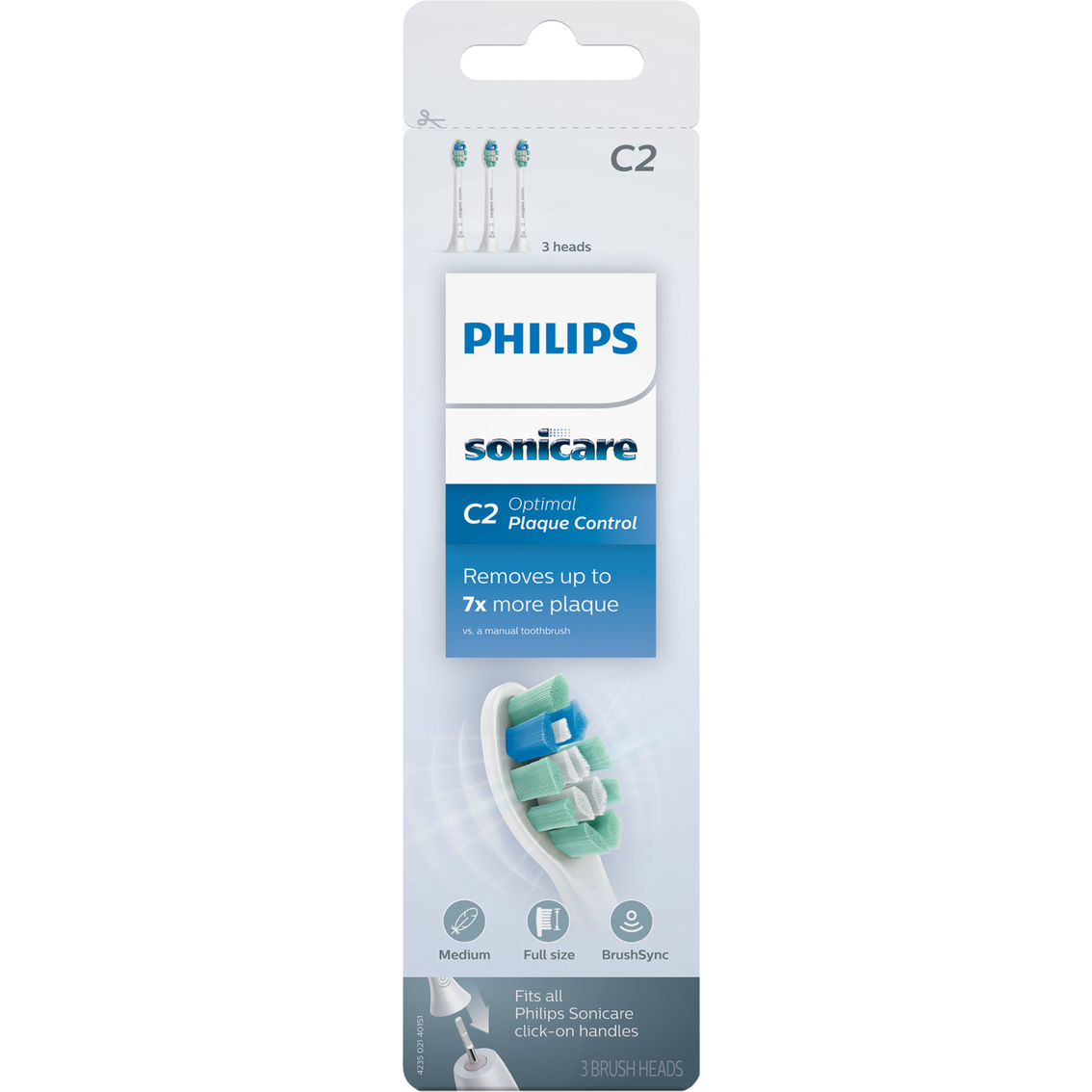 Philips Sonicare C2 Optimal Plaque Control Brush Head Replacements 3 pk. - Image 2 of 2