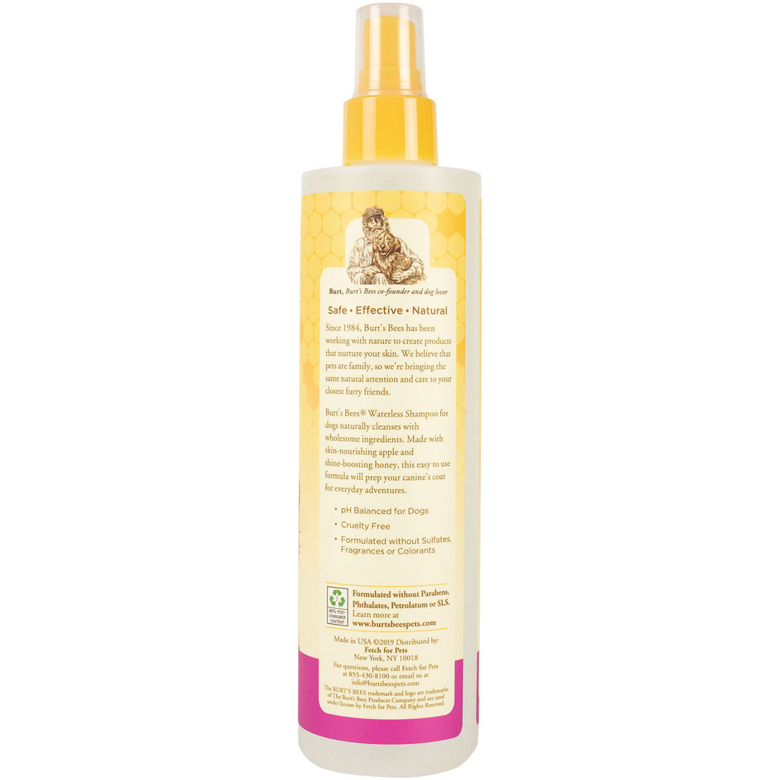 Burts Bees Waterless Dog Shampoo Spray with Apple and Honey 10 oz. - Image 2 of 7