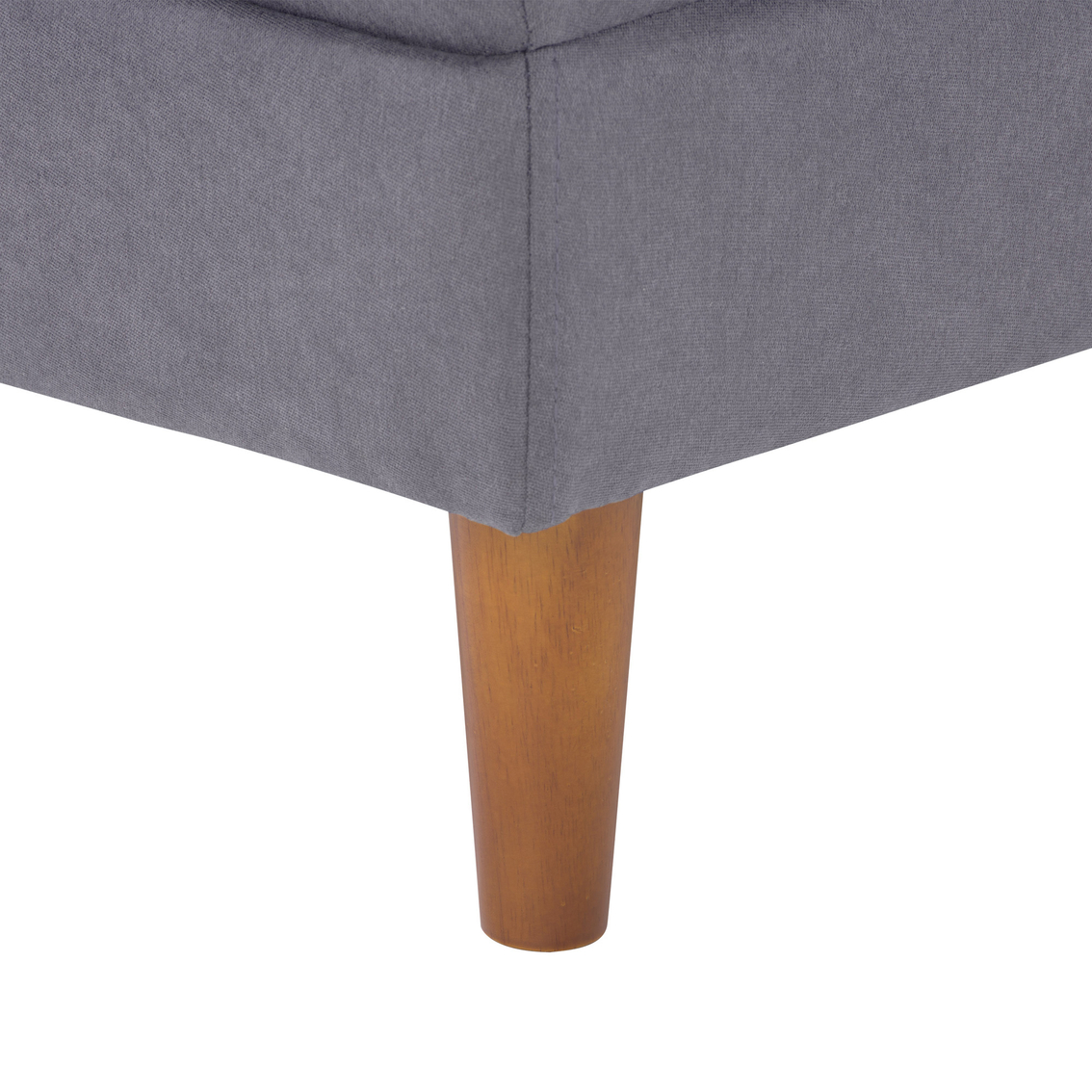 CorLiving Mulberry Fabric Upholstered Modern Ottoman - Image 4 of 6