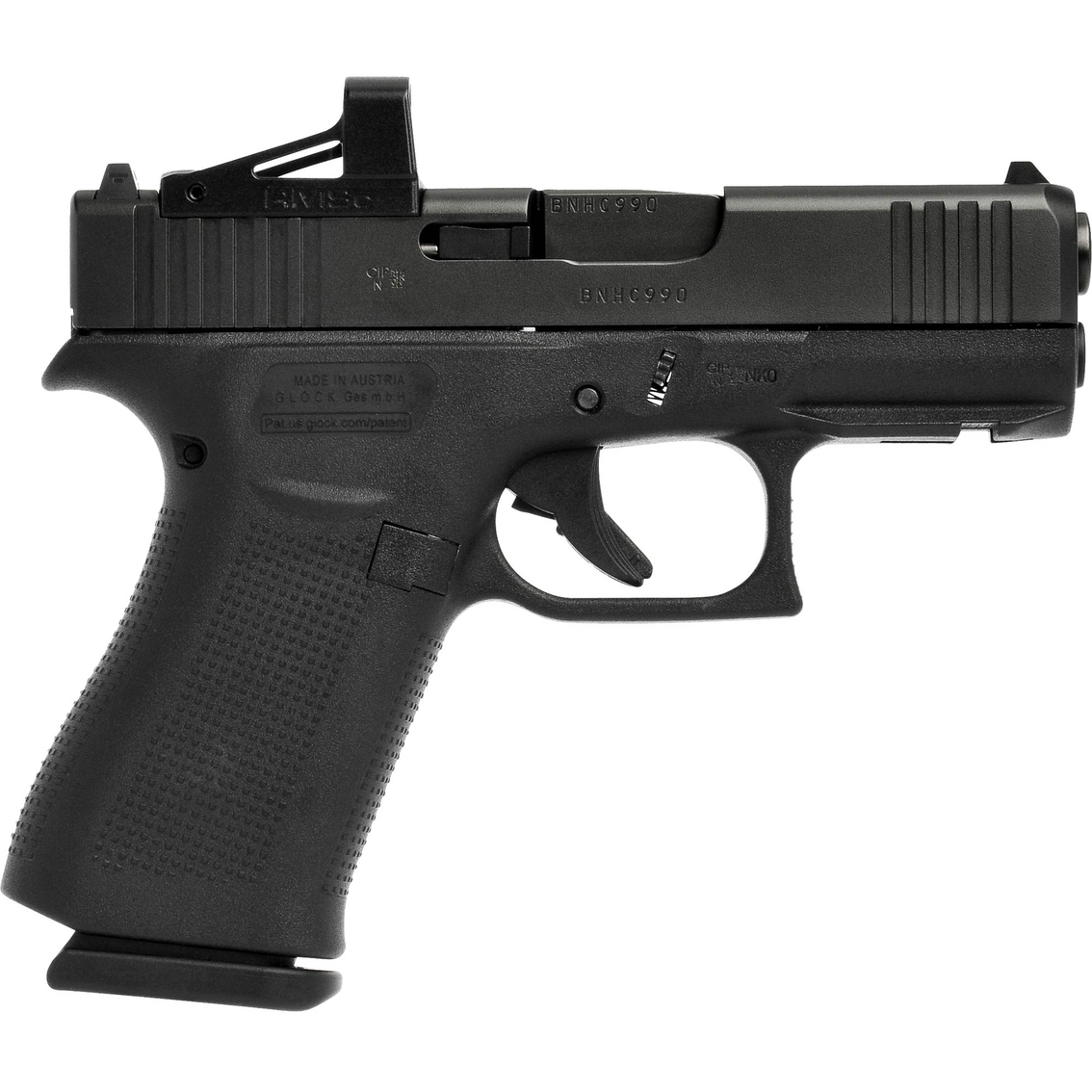 Glock 43X MOS 9mm 3.41 in. Barrel with Red Dot Sight 10 Rnd Pistol Black - Image 2 of 3
