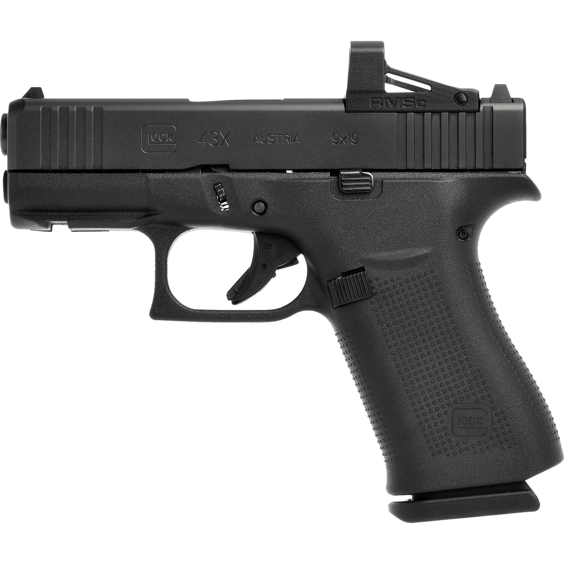 Glock 43X MOS 9mm 3.41 in. Barrel with Red Dot Sight 10 Rnd Pistol Black - Image 3 of 3