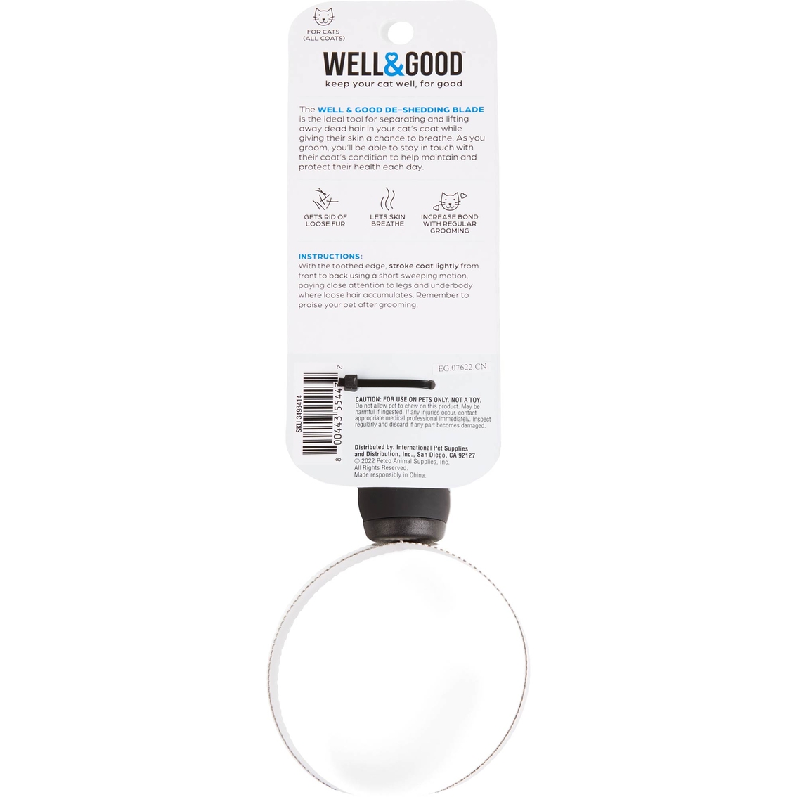Well & Good Deshedding Cat Blade, 8 in. L x 3 in. W - Image 2 of 3