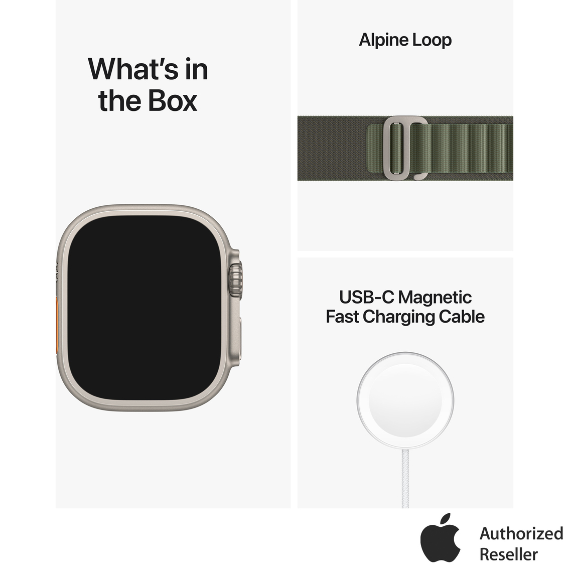 Apple Watch Ultra GPS Cellular 49mm Titanium Case with Alpine Loop - Image 5 of 9