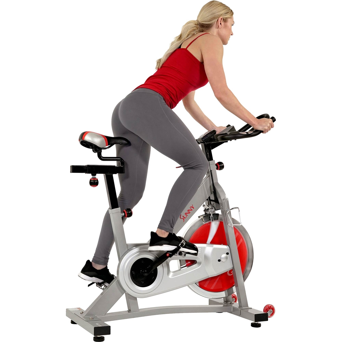 Sunny Health and Fitness Pro II Indoor Cycling Bike with Device Mount - Image 3 of 4