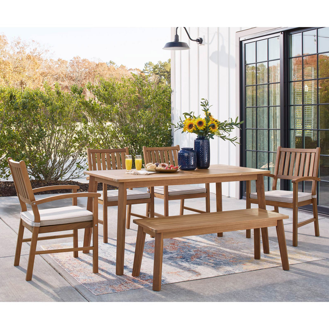 Signature Design by Ashley Janiyah Outdoor Rectangular Dining Table - Image 5 of 6