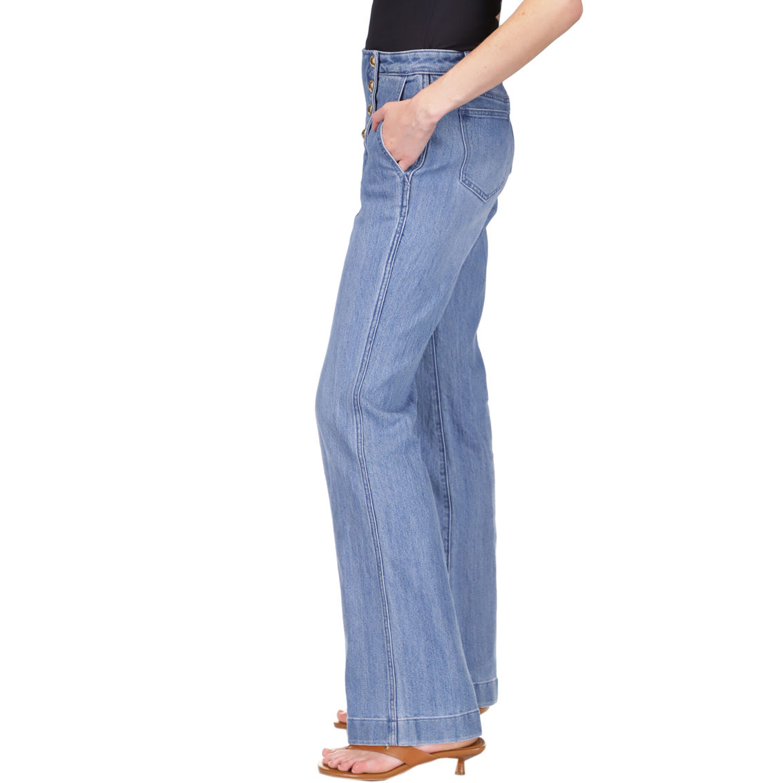 Michael Kors Cropped Kick Sailor Jeans - Image 3 of 4