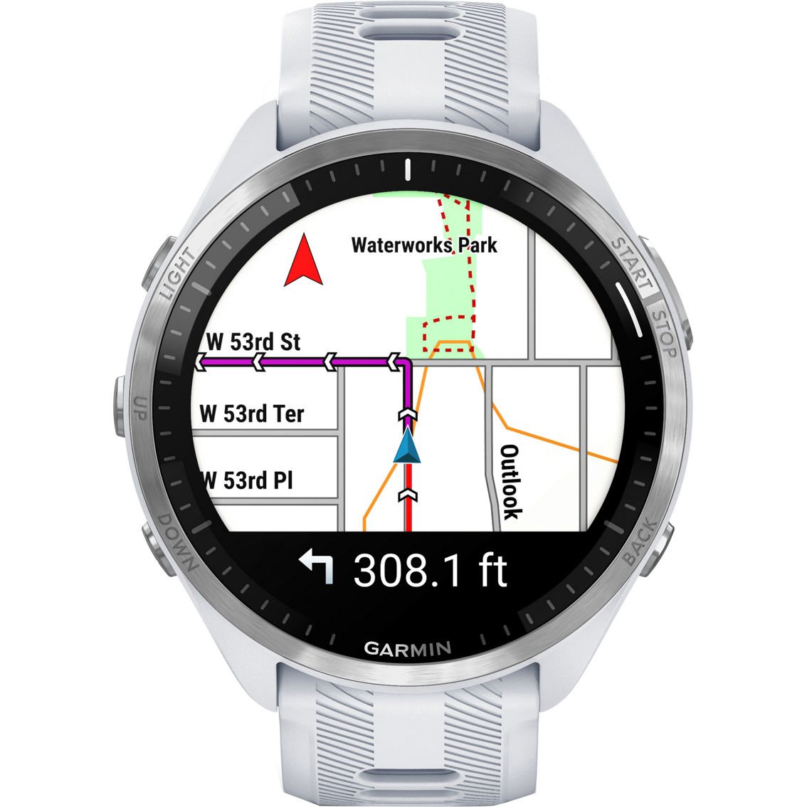 Garmin Forerunner 965 Titanium Bezel with Whitestone Case Smartwatch - Image 7 of 8