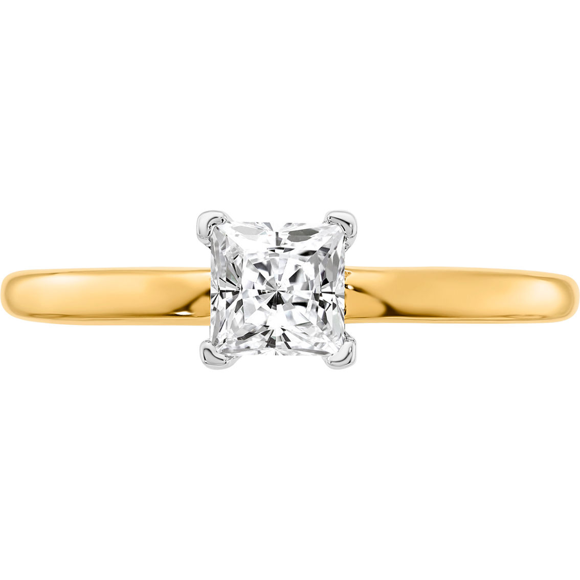 True Origin 14K Gold Lab Grown 1/2 CTW Diamond Engagement Ring - Image 3 of 4