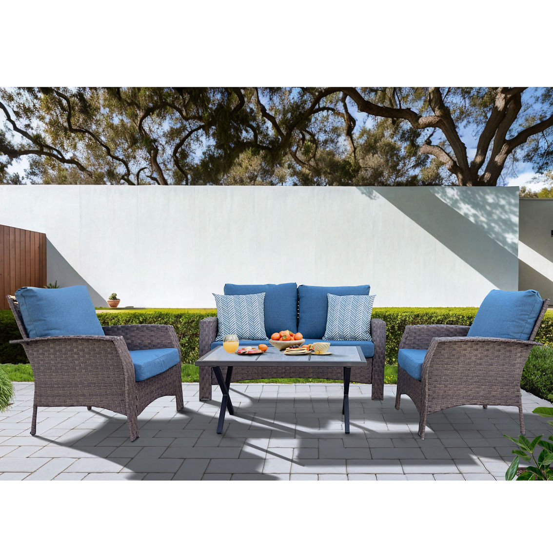 Home Creations Inc Garden View Deep Seating 4 pc. Set - Image 2 of 2