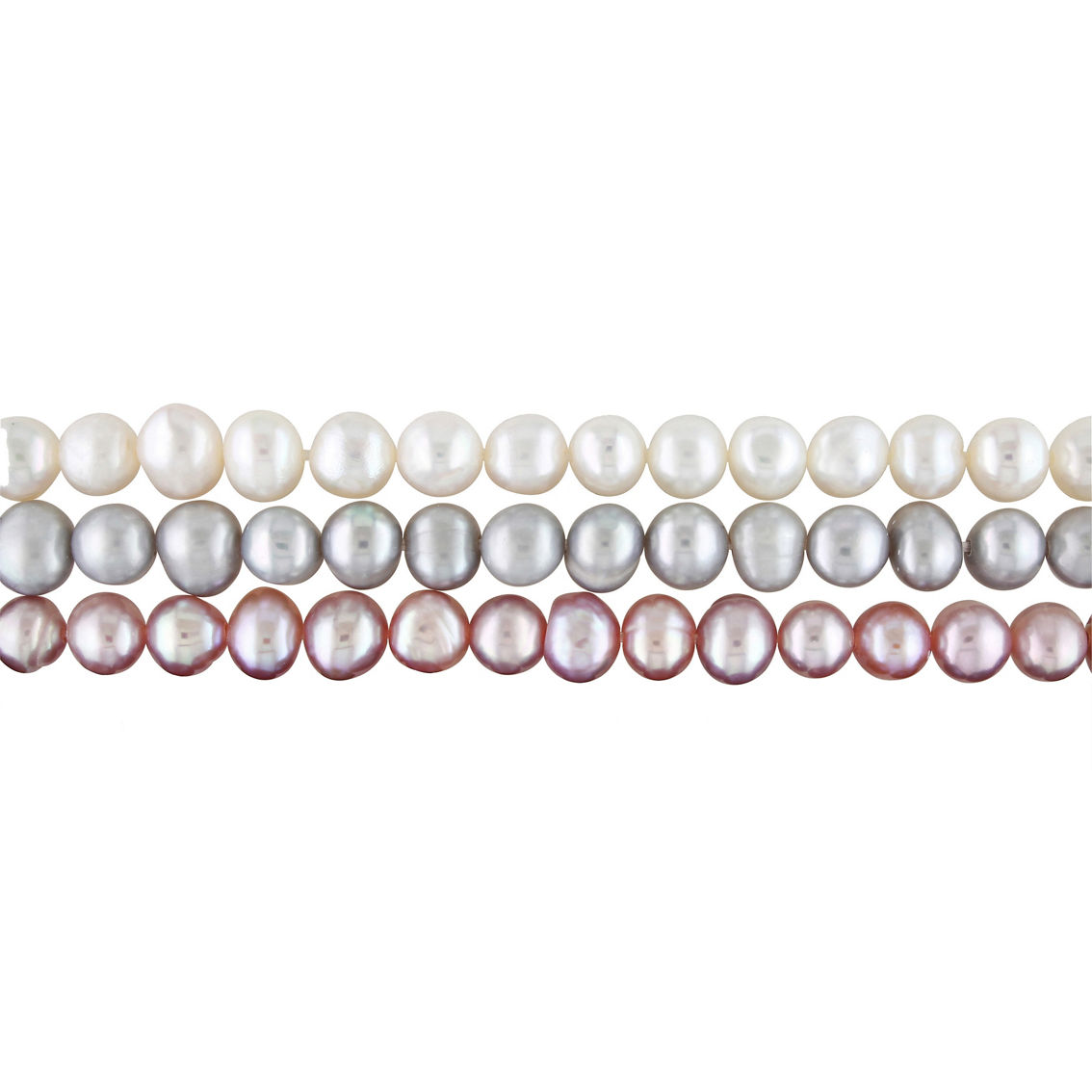 Sofia B. Cultured Freshwater Pearl 3 pc. Bracelet Set with Ribbon - Image 2 of 5