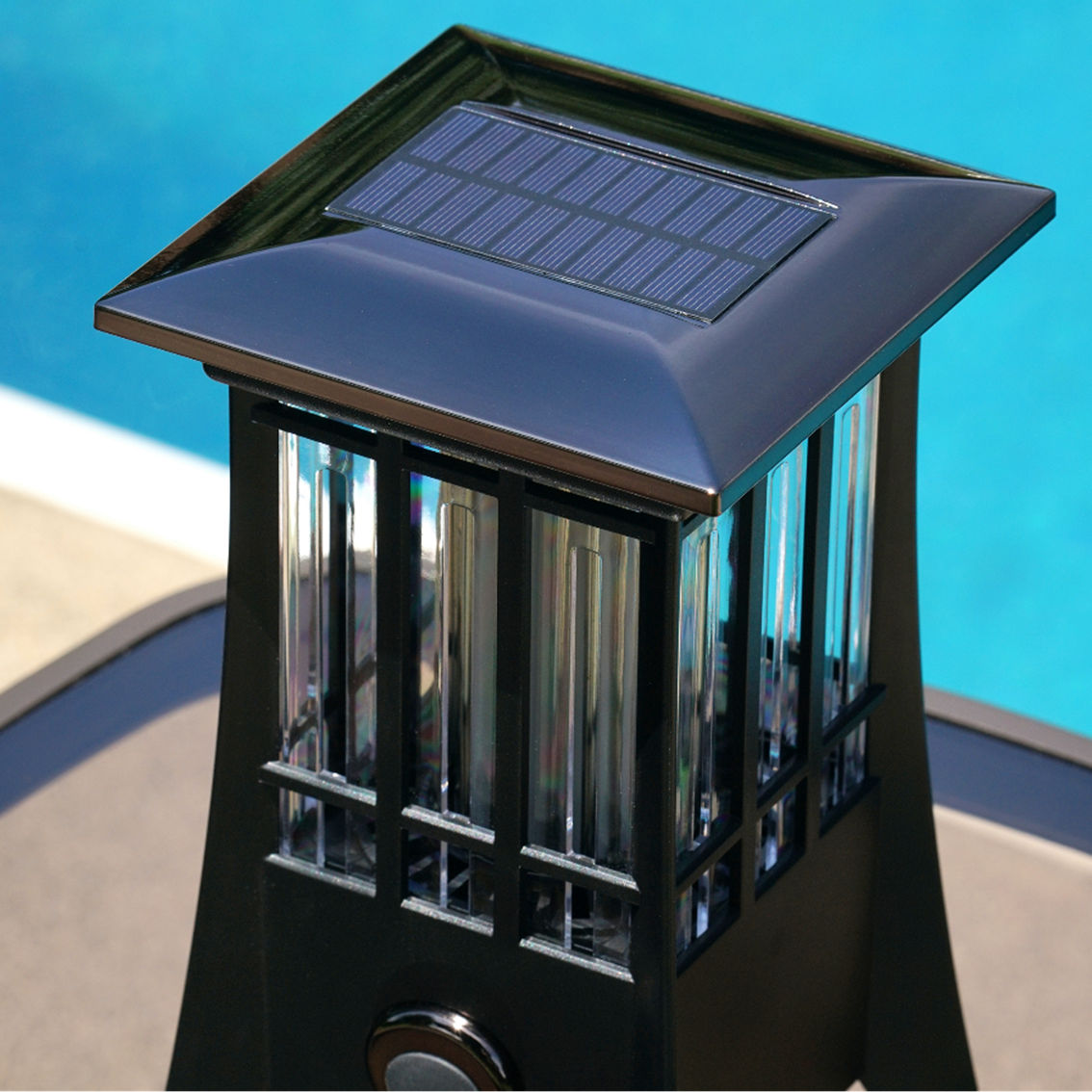 PIC Solar 2-in-1 Flame Effect Patio Lantern Bug Zapper - Image 7 of 7