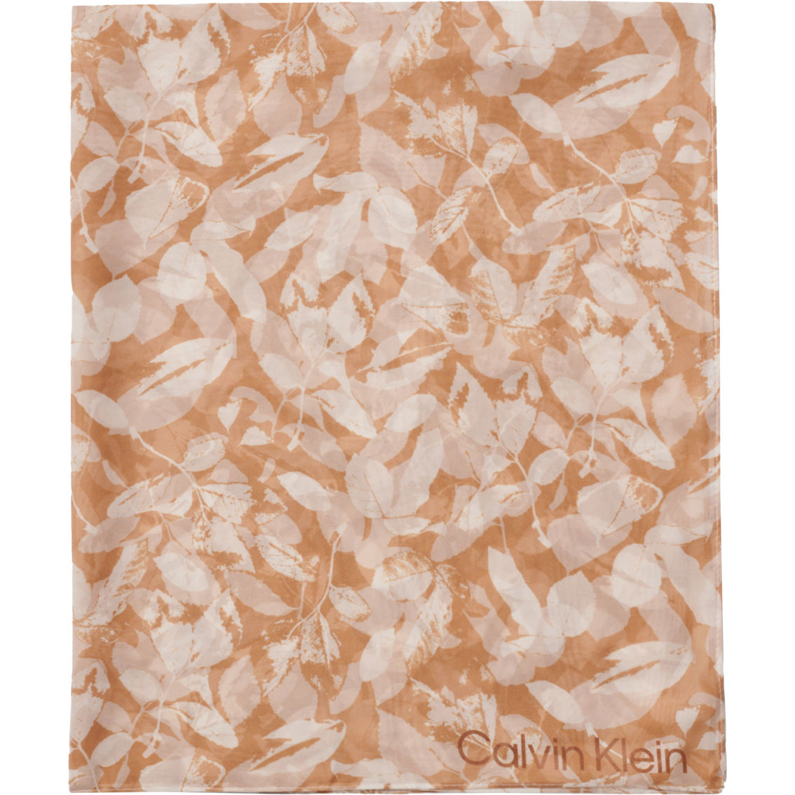 Calvin Klein Leaves Chiffon Luggage Scarf - Image 3 of 3