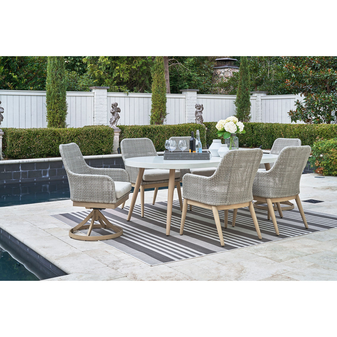 Signature Design by Ashley Seton Creek Outdoor Dining Table - Image 5 of 6