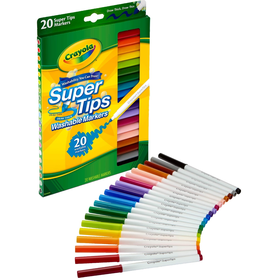 Crayola Washable Super Tips Markers 20 pc. Set - Image 2 of 2