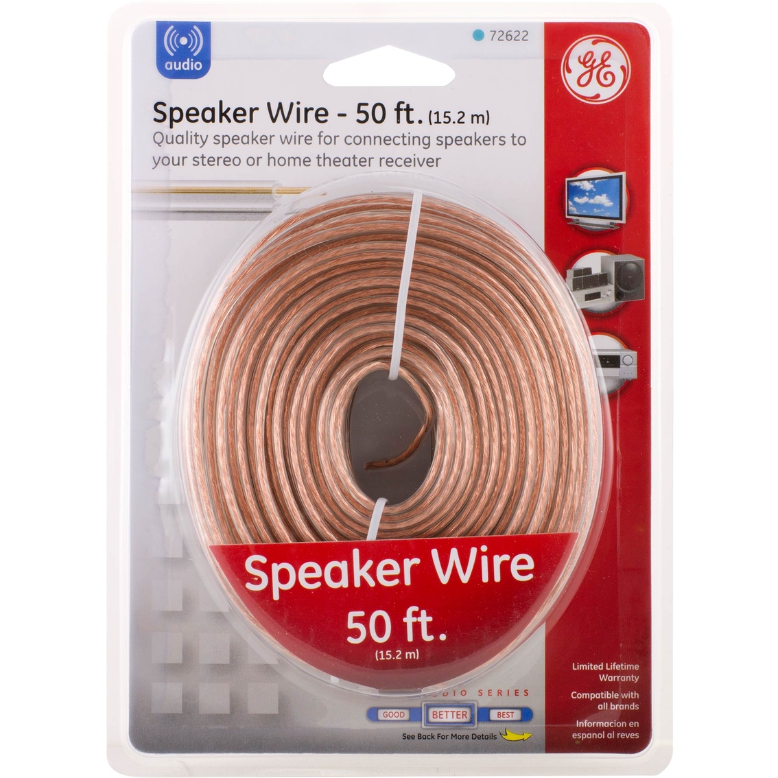 GE 50 ft. Home Audio Series Speaker Wire - Image 2 of 2