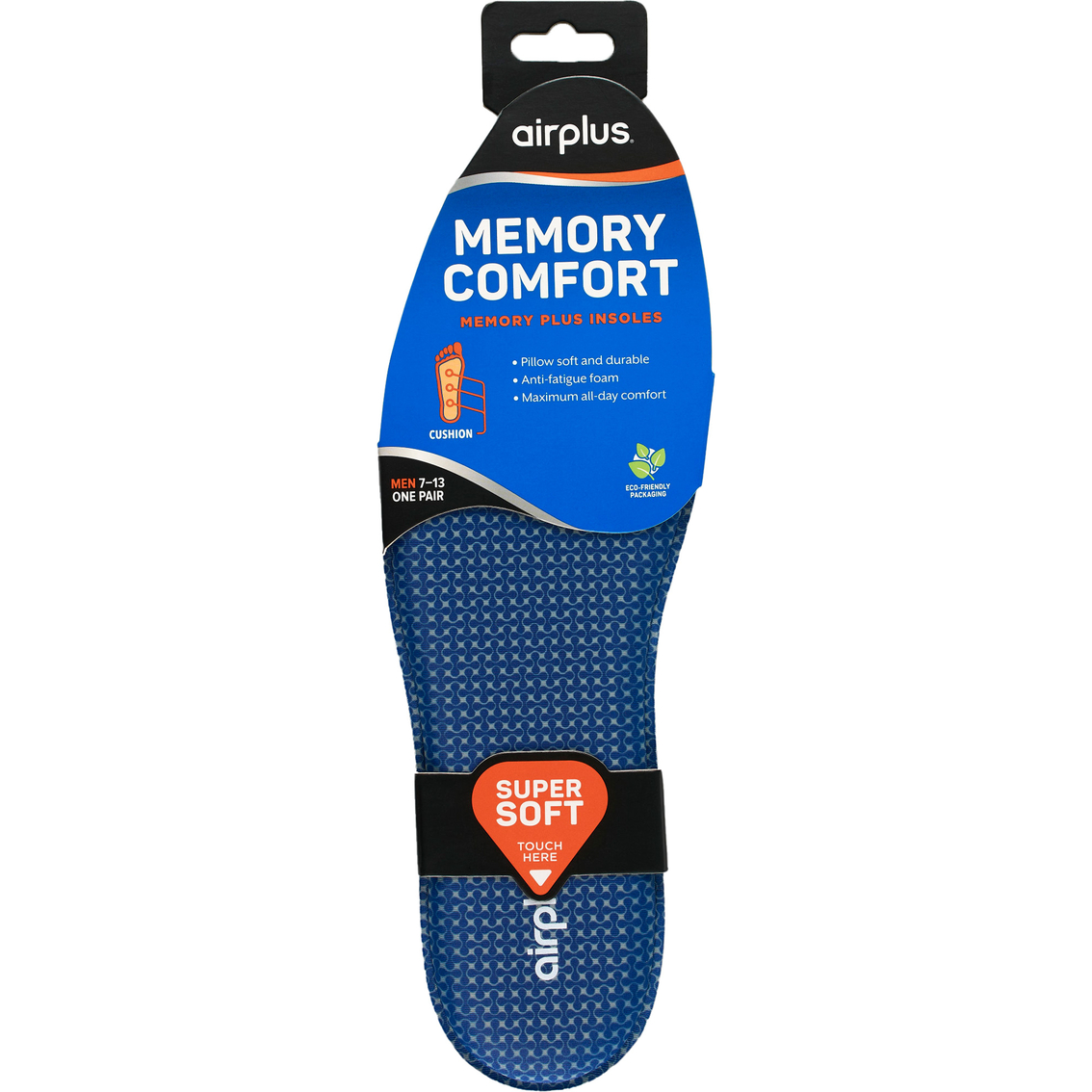 Airplus Memory Comfort Shoe Insoles for Pressure Relief, Size 7 to 13 - Image 4 of 5