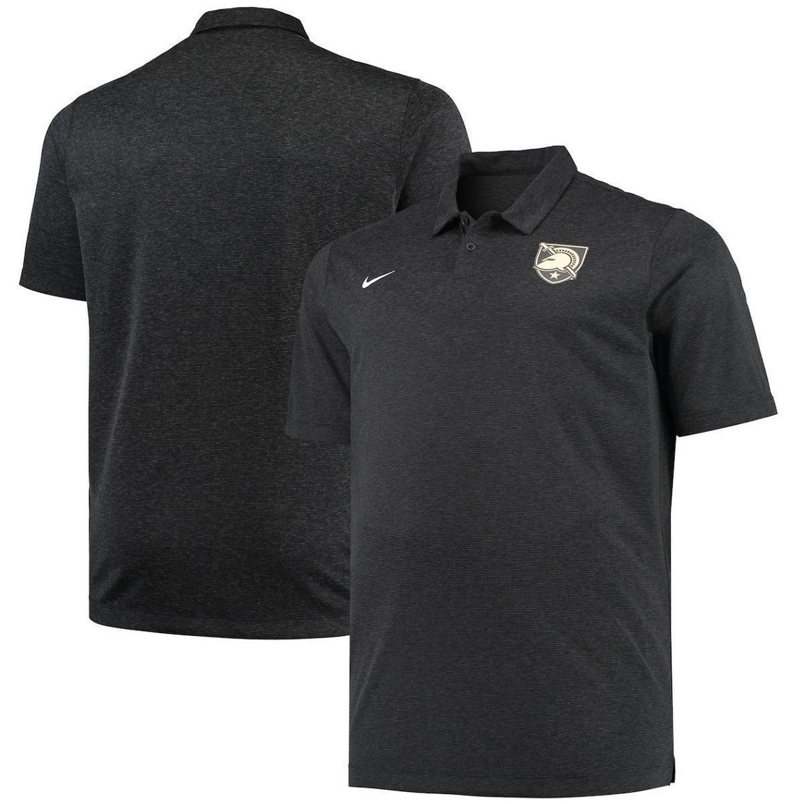 Nike Men's Heathered Black Army Black Knights Big & Tall Performance Polo - Image 2 of 4