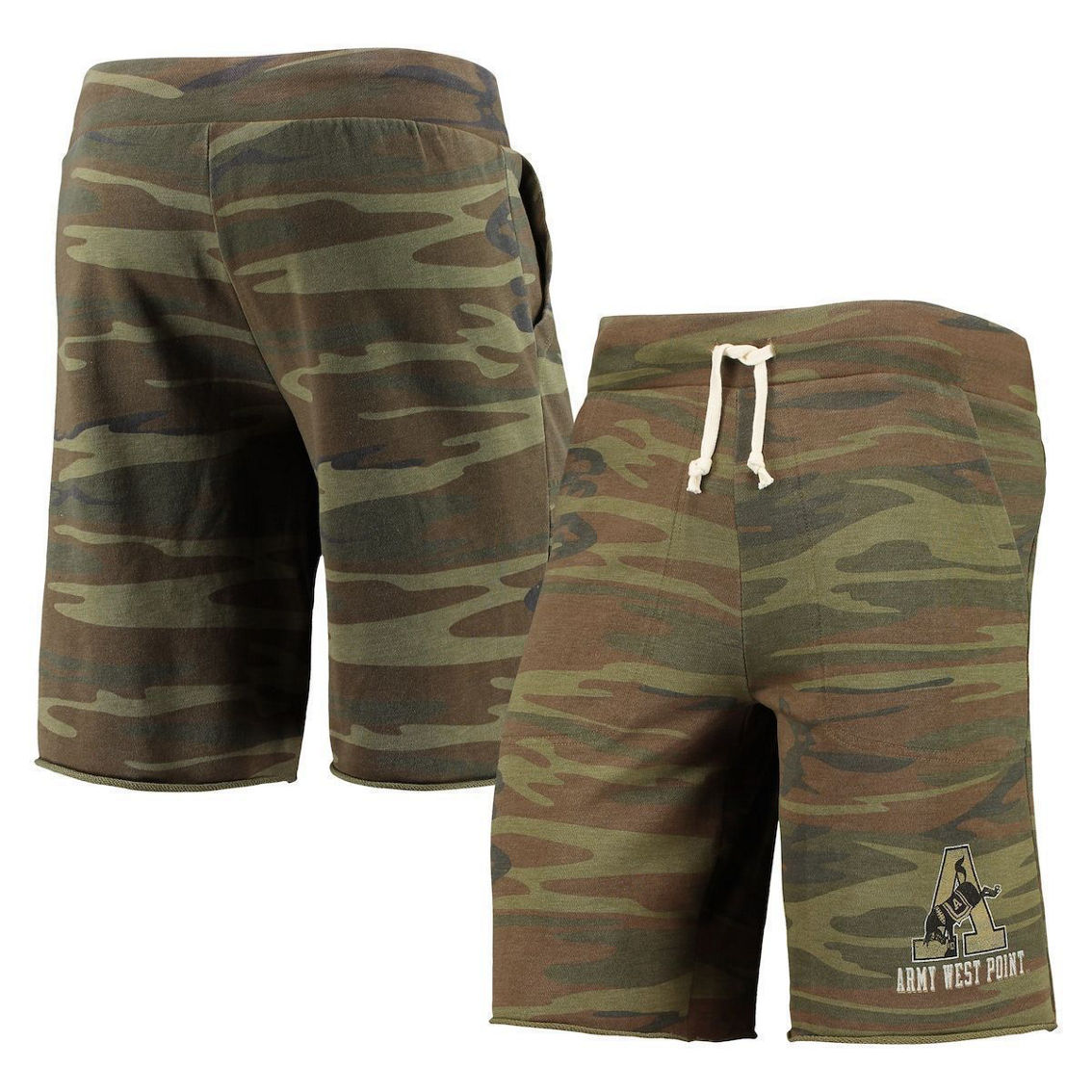 Alternative Apparel Men's Camo Army Black Knights Victory Lounge Shorts - Image 2 of 4