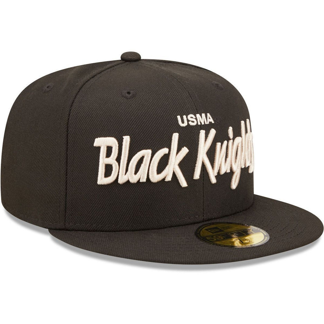 New Era Men's Black Army Black Knights Script Original 59FIFTY Fitted Hat - Image 4 of 4