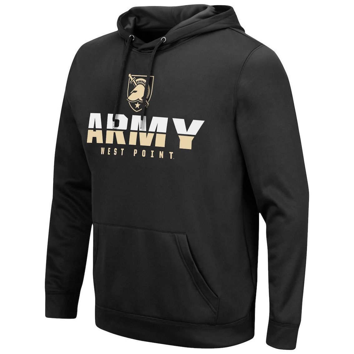Colosseum Men's Black Army Black Knights Lantern Pullover Hoodie - Image 3 of 4