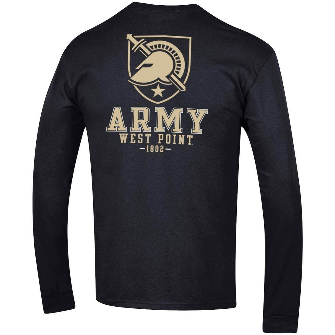 Champion Men's Black Army Black Knights Team Stack Long Sleeve T-Shirt - Image 4 of 4