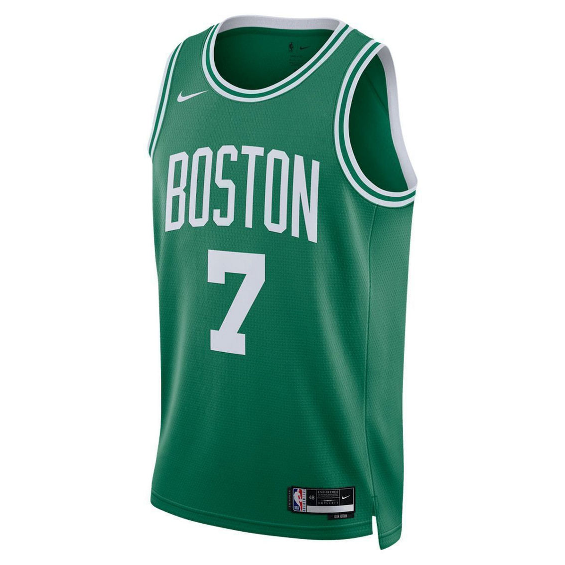 Nike Unisex Jaylen Brown Kelly Green Boston Celtics Swingman Jersey - Icon Edition - Image 3 of 4