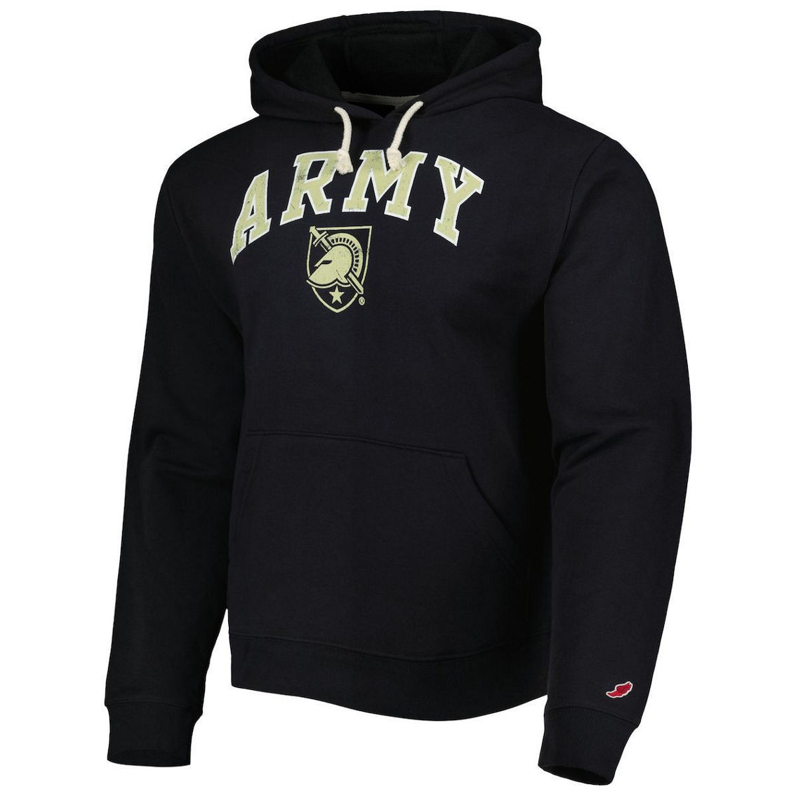 League Collegiate Wear Men's Black Army Black Knights Arch Essential Pullover Hoodie - Image 3 of 4