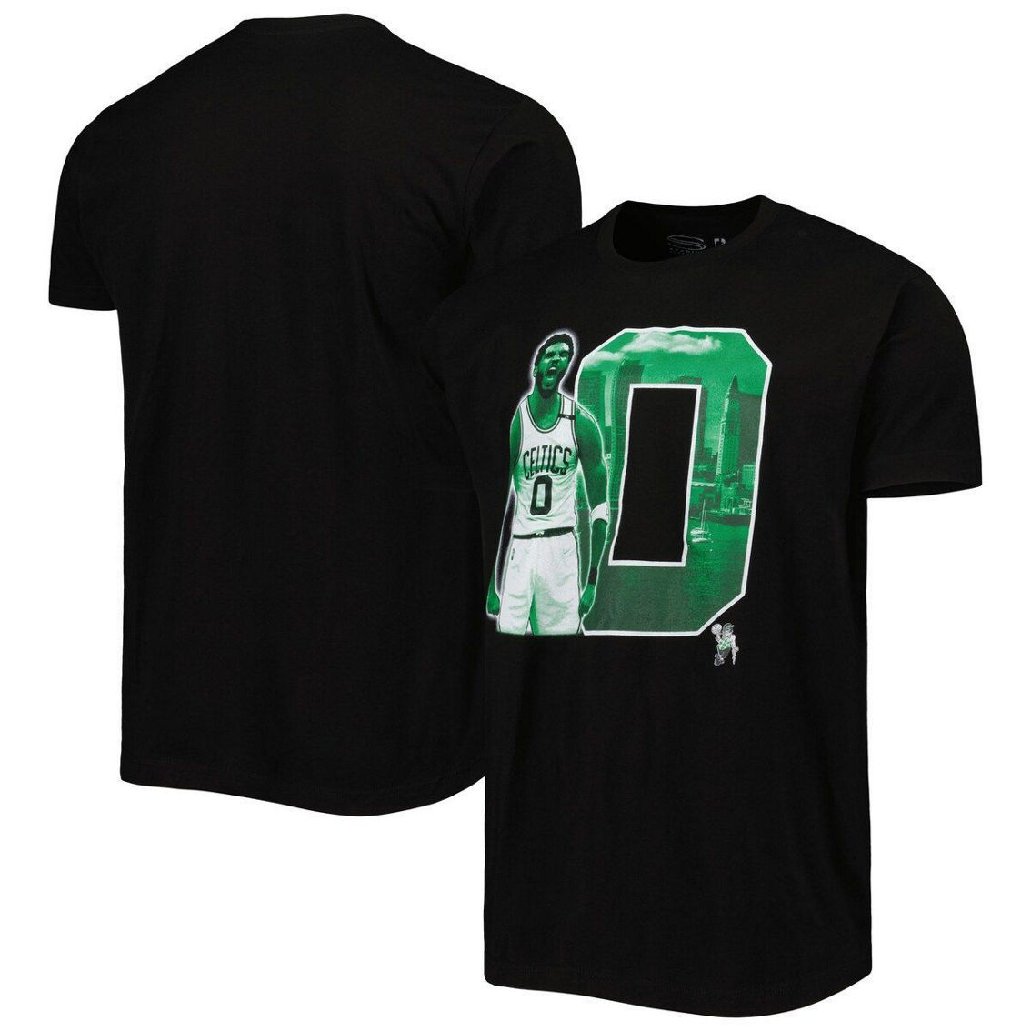 Stadium Essentials Unisex Stadium Essentials Jayson Tatum Black Boston Celtics Player Skyline T-Shirt - Image 2 of 4