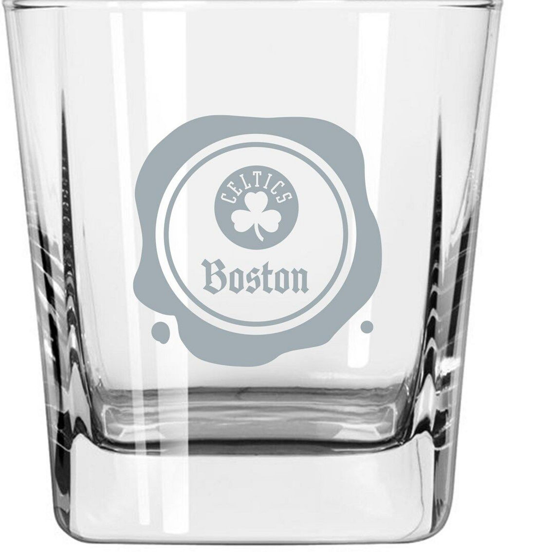 Logo Brands Boston Celtics 14oz. Frost Stamp Old Fashioned Glass - Image 2 of 2