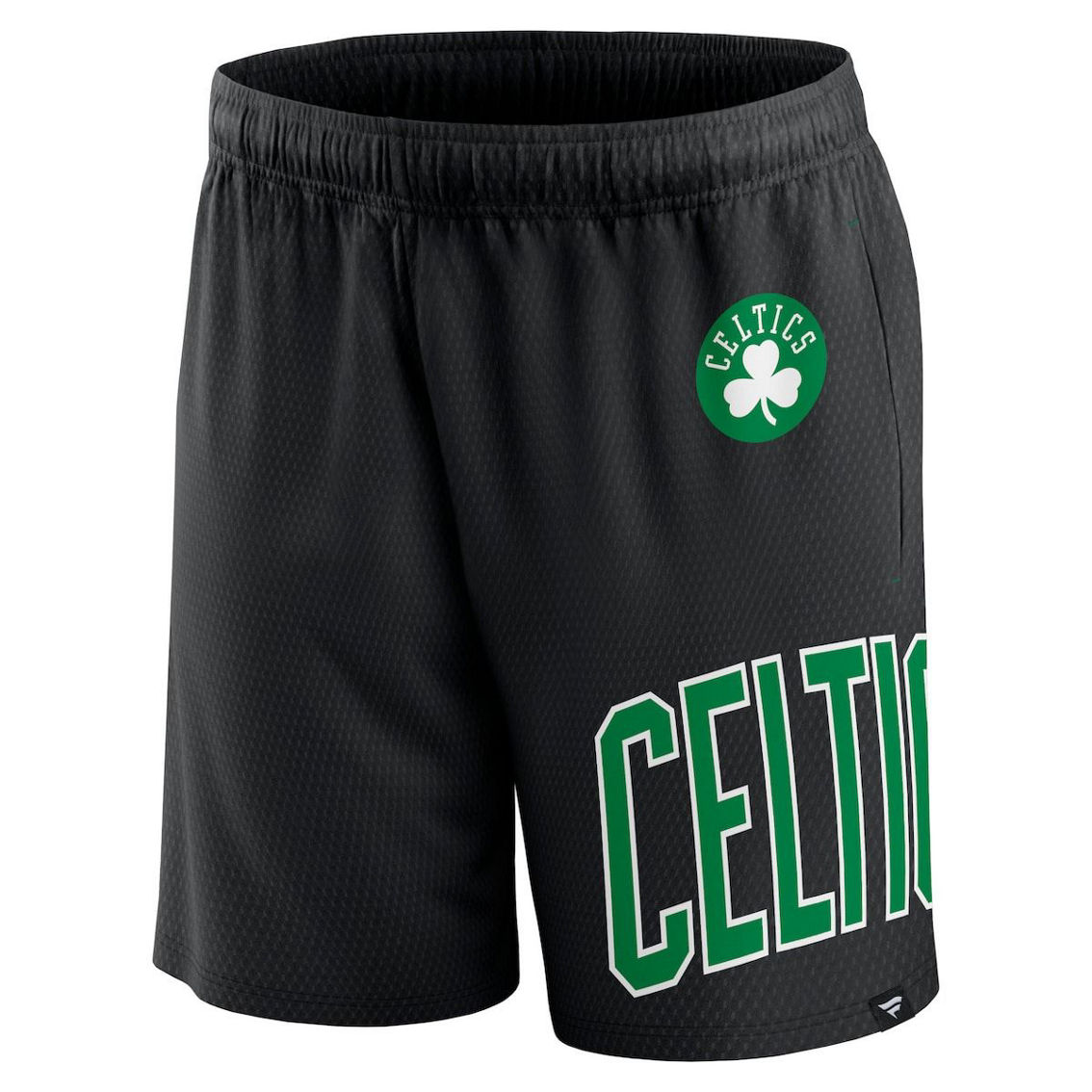 Fanatics Branded Men's Black Boston Celtics Free Throw Mesh Shorts - Image 3 of 4