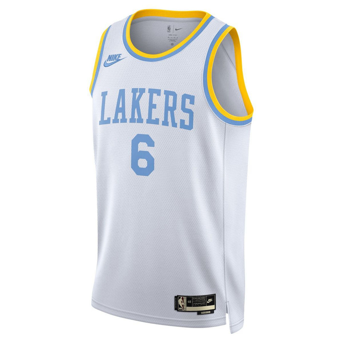 Nike Men's LeBron James White Los Angeles Lakers Swingman Jersey - Classic Edition - Image 3 of 4