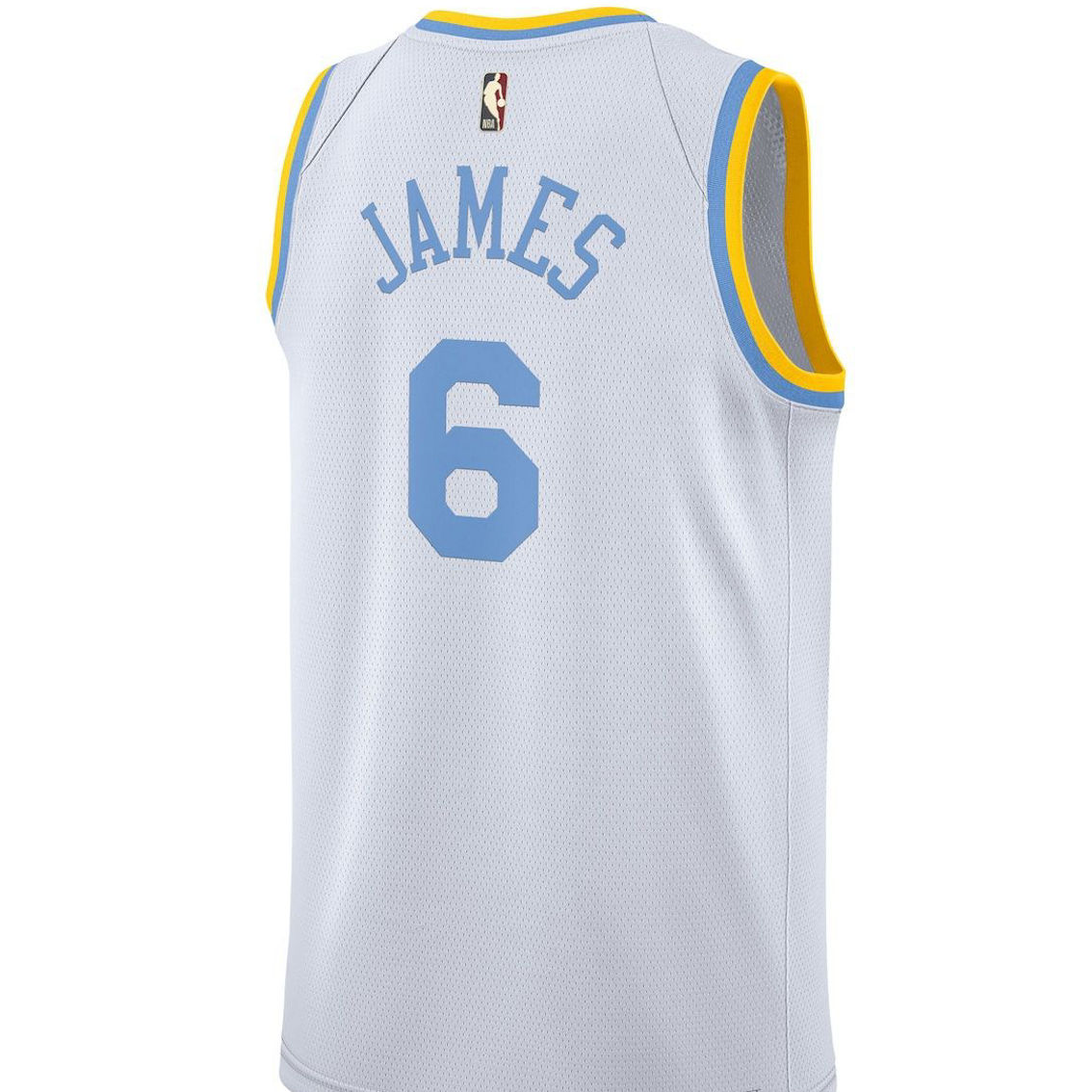 Nike Men's LeBron James White Los Angeles Lakers Swingman Jersey - Classic Edition - Image 4 of 4