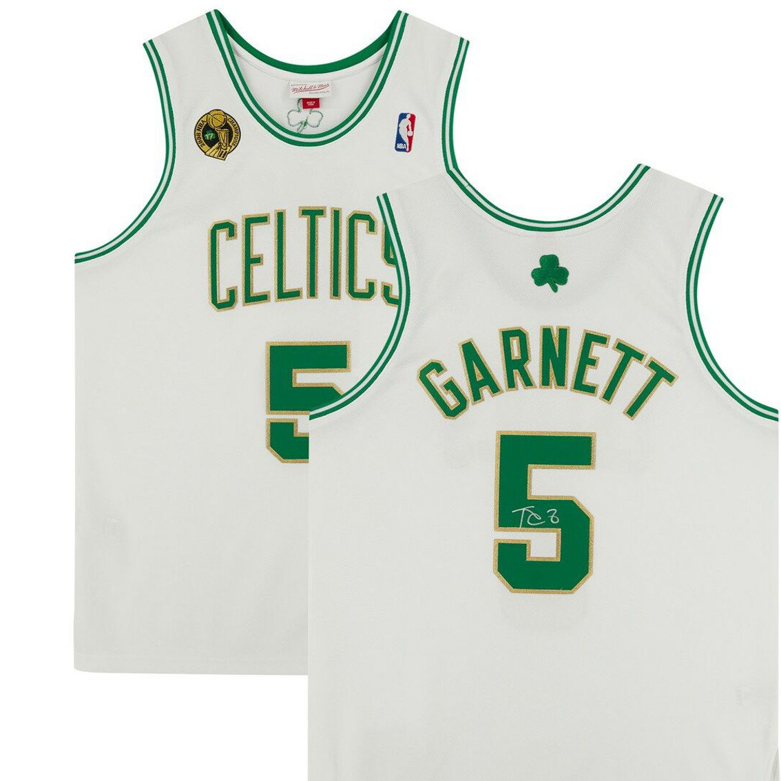 Fanatics Authentic Kevin Garnett White Boston Celtics Autographed 2008-09 Authentic Jersey - Image 2 of 4